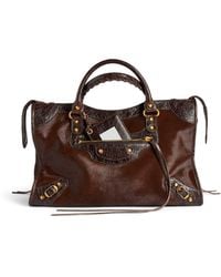 Balenciaga - Medium Pony Hair Le City Top-Handle Bag - Lyst