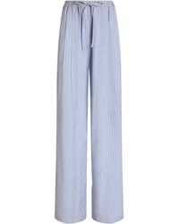 Dolce & Gabbana - Cotton-Silk Stripe Trousers - Lyst