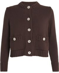 ME+EM - Cotton Cropped Cardigan - Lyst