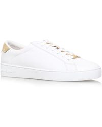 michael kors white gold sneakers