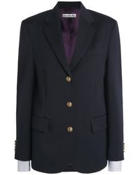 Acne Studios - Wool Single-Breasted Blazer - Lyst