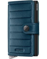 Secrid - Leather Embossed Lines Miniwallet - Lyst