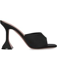 AMINA MUADDI - Satin Lupita Heeled Mules 95 - Lyst