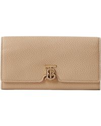 Burberry - Leather Tb Monogram Continental Wallet - Lyst