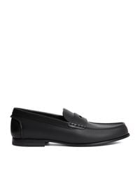 dunhill - Leather Flex Heddon Loafers - Lyst