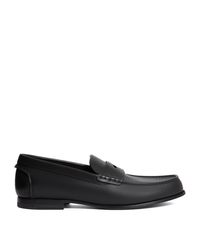 dunhill - Leather Flex Heddon Loafers - Lyst