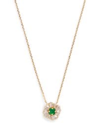 Suzanne Kalan - Diamond And Emerald Princess Flower Necklace - Lyst