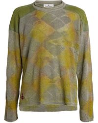 Vivienne Westwood - Hemp Diamond-stitch Sweater - Lyst