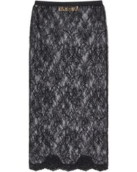 Valentino - Lace Midi Pencil Skirt - Lyst