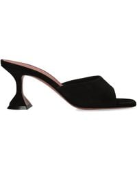 AMINA MUADDI - Suede Lupita Mules 70 - Lyst