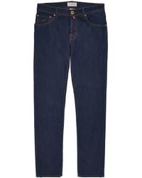 Jacob Cohen - Stripe-Trim Nick Slim Jeans - Lyst