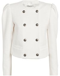 Alessandra Rich - Bouclé Double-breasted Jacket - Lyst
