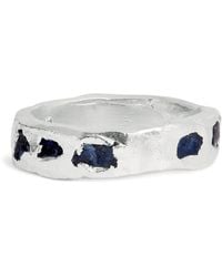 The Ouze - Sterling And Sapphire Ring - Lyst