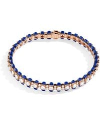 Marli New York - Diamond And Lapis Lazuli Tip-Top Tennis Bracelet - Lyst