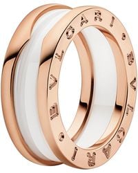 BVLGARI - And Ceramic B.Zero1 Two-Band Ring - Lyst