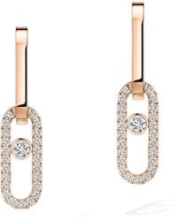 Messika - Move Link And Diamond Drop Earrings - Lyst