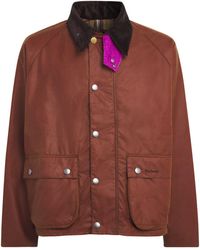 Barbour - X Paul Smith Waxed Transport Windowpane Jacket - Lyst