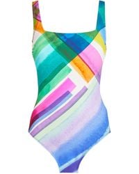 Gottex - Square-neck Diagonal Dreams Swimsuit - Lyst