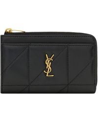 Saint Laurent - Leather Jamie Card Case - Lyst