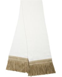 Max Mara - Linen Fringed Stole - Lyst
