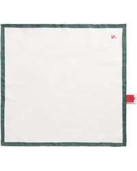 Isaia - Silk Logo Pocket Square - Lyst