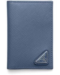 Prada - Saffiano Leather Bifold Card Holder - Lyst