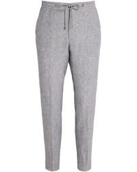 Corneliani - Linen Drawstring Trousers - Lyst