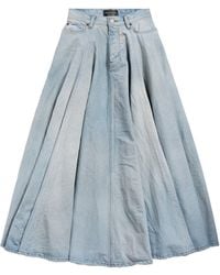 Balenciaga - Cotton Maxi Skirt - Lyst