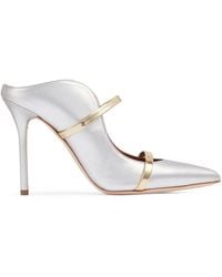 Malone Souliers - Metallic Leather Maureen Mules 100 - Lyst