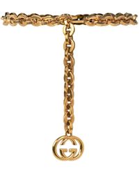 Gucci - Interlocking G Chain-link Belt - Lyst
