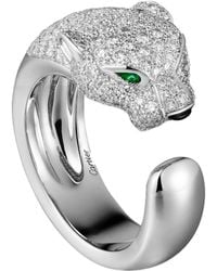 Cartier - And Diamond Massai Panthère De Ring - Lyst