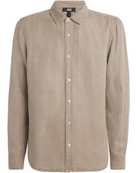 PAIGE - Linen-Blend Peters Shirt - Lyst