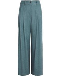 Colombo - Silk-Cashmere Wide-Leg Trousers - Lyst