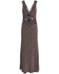 SIR. - Satin-Lace Astrid Cut-Out Maxi Dress - Lyst