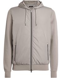 Herno - Cotton Hooded Hybrid Jacket - Lyst