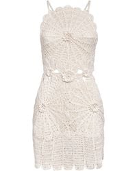 Cult Gaia - Linen Embroidered Fira Mini Dress - Lyst