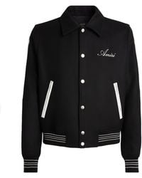 Amiri - Wool Bones Varsity Jacket - Lyst