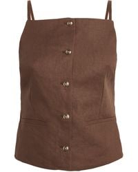 Maje - Linen Tank Top - Lyst