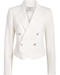 With Nothing Underneath - Linen Belgravia Cropped Blazer - Lyst
