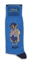 Polo Ralph Lauren - Cotton-Blend Polo Bear Socks - Lyst