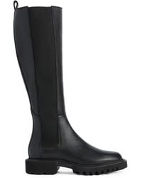AllSaints - Leather Maeve Knee-High Boots - Lyst