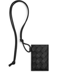 Bottega Veneta - Leather Intrecciato Badge Holder - Lyst