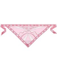 PUCCI - Silk Multi Print Triangle Scarf - Lyst