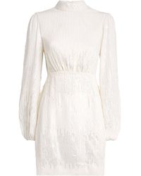 RIXO London - Sequinned Lara Mini Dress - Lyst
