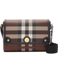 Burberry - Check Note Cross-Body Bag - Lyst