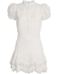 Alice + Olivia - Cotton Loryn Mini Dress - Lyst