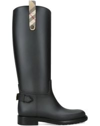Burberry - Cavalier Knee-High Wellington Boots - Lyst