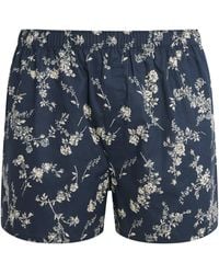 Sunspel - Cotton Printed Boxer Shorts - Lyst