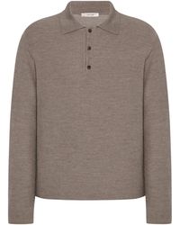 The Row - Bertram Cashmere Long-Sleeve Polo Shirt - Lyst