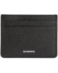Sandro - Reconstituted Leather Card Holder - Lyst